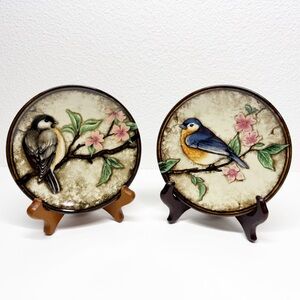 Carson Songbird Floral 5” Display Plates